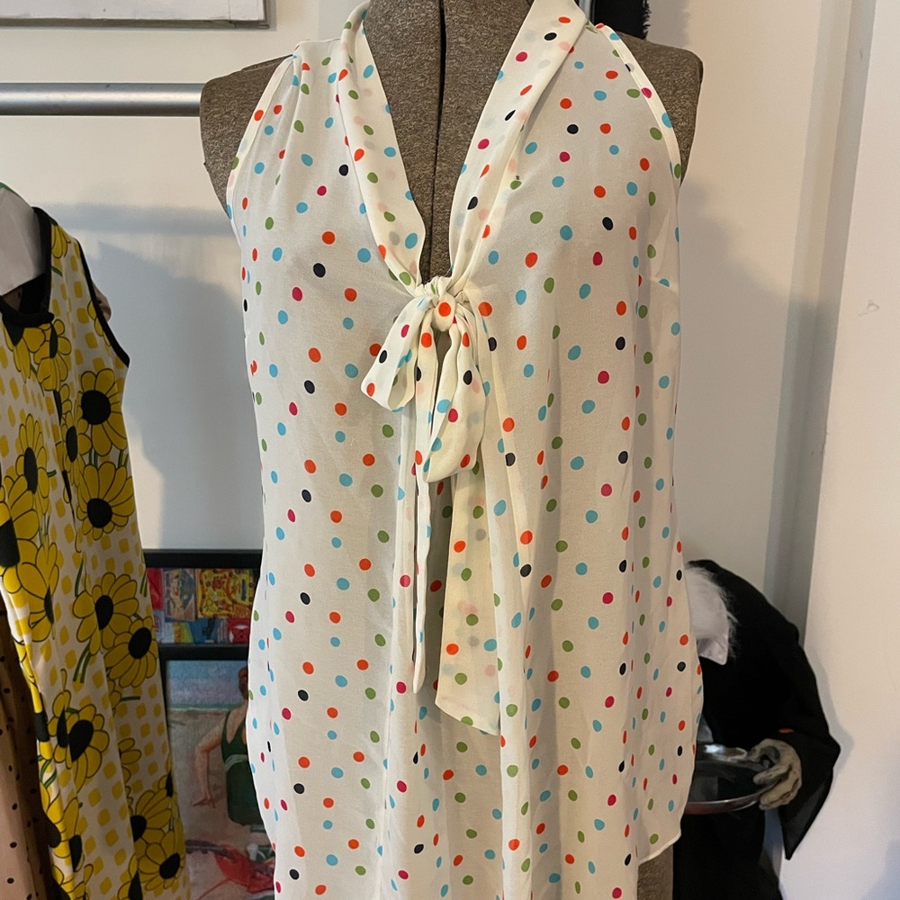 Sheer polka dot top from Modcloth